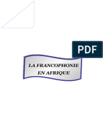 Francophonie en Afrique