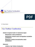 Gas Turbine Combustion: Dr. Firman Hartono