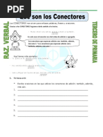 Ficha Que Son Los Conectores para Tercero de Primaria