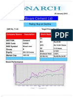 Binani Cement-Monarch Fundamental Pick