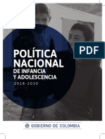 Política Nacional de Infancia y Adolescencia 2018 PDF