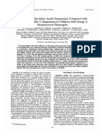 Efficacy of Cefuroxime Axetil Suspension Compared To Penicillin V Susp in Children With Group A Streptococcal Pharyngitis