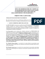 Procedimientos de Rendición de Cuentas de Gastos - Básica