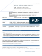 DISAVESTFO - Advanced Design of Concrete Structures