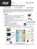 SCADA Data Gateway Fact Sheet