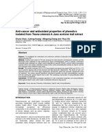 Anti-Cancer and Antioxidant Properties of Phenolics Isolated From Toona Sinensis A Juss Acetone Leaf Extract