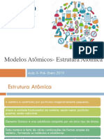 Aula 3 - Modelos e Estrutura Atômica - 2019