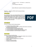 Introductory SPSS Proposal 2016