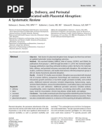 Maternal, Labor, Delivery, and Perinatal Outcomes Associated With Placental Abruption: A Systematic Review