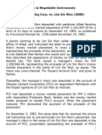 Proximate Cause in Negotiable Instruments Allied Banking Corp. vs. Lim Sio Wan (2008) Facts