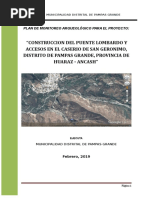 Plan de Monitoreo Arqueologico - 1