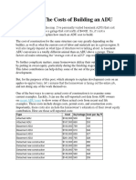 Calculating The Costs of Building An ADU 2019