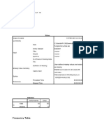 Frequencies: Frequencies Variables JK Um /order Analysis