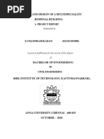 Planning and Design of A Multispeciality Hospital Building: S.Chandrasekaran (822415103008)