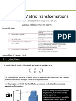 Matrix Transformation