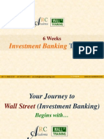 6 Weeks Investment Banking Training (11 October 2010)