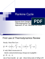 Rankine Cycle: Figures From Cengel and Boles, Thermodynamics, An Engineering Approach, 6 Ed., Mcgraw Hill, 2008