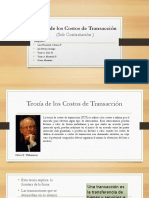 Teoría de Los Costos de Transacción (Sub