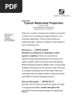 Typical Waterstop Properties: Hardness - ASTM D2240