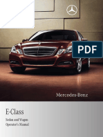 E-Class: Sedan and Wagon Operator's Manual