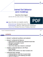 Undrained Soil Behavior (And Modeling) : Gioacchino (Cino) Viggiani