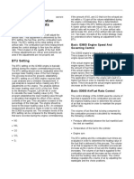 BTU and Precombustion Chamber Adjustments