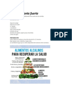 Alimentos Alcalinizantes y Acidos