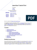 Signalling Connection Control Part