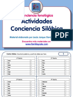 Actividades Conciencia Silabica