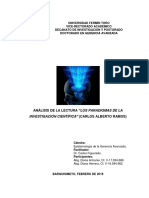 Análisis de La Lectura Paradigmas de La Investigación Científica (Tarea Al 20-02-2019)