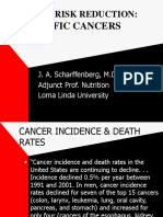 Specific Cancers: Cancer Risk Reduction