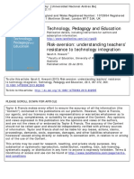 Howard 2013 Risk Aversion Understanding Teachers Resistance To Technology Integration