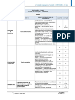 Matriz para o Teste