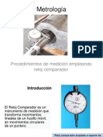 Sesion 9 Medicion Con Reloj Comparador de Caratula