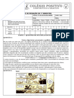 TESTE DE REDAÇÃO DO 1º BIMESTRE (Salvo Automaticamente)