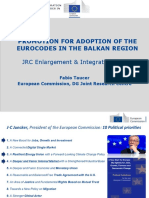 Promotion For Adoption of The Eurocodes in The Balkan Region