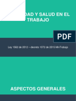 Seguridad y Salud en El Trabajo