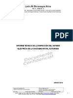 Informe Técnico de La Inspección Del Sistema Eléctrico de La Cauchera Royal Autorama