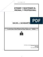 David J. Schwartz - Como Obtener y Mantener El Exito Personal y Profesional PDF