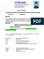 Hse Officer CV PDF