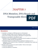 DNA Mutation, DNA Repair and Transposable Elements: Micky Vincent