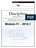 Apostila Empreendedorismo Módulo IV - NOVO PDF