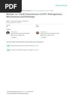 Mother-to-Child Transmission of HIV: Pathogenesis, Mechanisms and Pathways