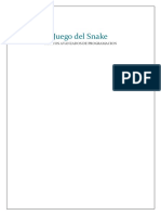 Juego Del Snake