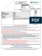 Joint Entrance Examination (MAIN) - 2019: Important Instructions For Candidates