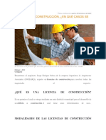 Licencia de Construccion