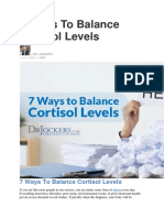 7 Ways To Balance Cortisol Levels