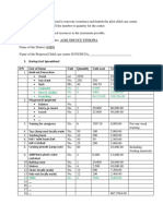 S/N List of Items Unit Quantity Unit-Cost Total Cost Remark