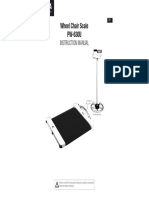 Wheel Chair Scale PW-630U: Instruction Manual