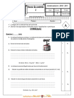 Devoir de Contrôle N°2 - Sciences Physiques - 1ère AS (2010-2011) Mme Liala 2 PDF